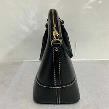 H335-O18-2548 kate spade ケイトスペード 2WAY ハンドバッグ ショルダーバッグ 斜め掛け ブラック 巾着付 約縦25×横31.5×マチ12.7cm ②_画像5