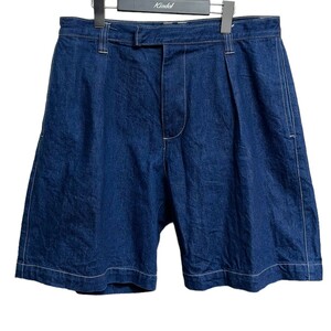 イートウツ E．TAUTZ　 CORE NAVAL SHORTS タックデニムショーツ 商品番号：8071000123374-071S-PAM