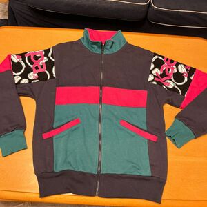 kaepa ジップスウェット　古着　オシャレ