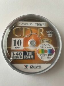 山善 キュリオム CD-R パソコンデータ用 10枚スピンドル 48倍速 700MB QCDR-D50SP