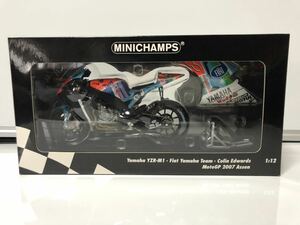 ミニチャンプス 1/12 Yamaha YZR-M1 Fiat Yamaha Team Colin Edwards MotoGP 2007 Assen （122 073095）美中古品