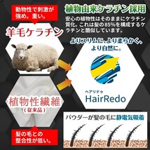 安全試験済■100g薄毛増毛ヘアリドゥパウダーふりかけ詰め替え■ダークブラウン■はげ白髪隠しマイクロスーパーミリオンヘアーパウダー詰替_画像3