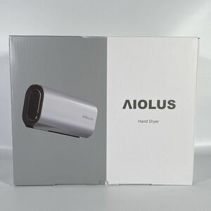 新品未使用 AIOLUS アイオルス ハンドドライヤー Hand Dryer White 家庭用/店舗用/小型/非接触/温風/スタンド付き/工事不要 Nyuhd-210S