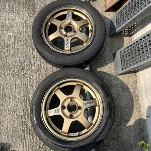 RAYS 14inchホイール　14×5.0j 2本セット　4穴　TE37