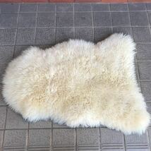 BOWRON ボーロン　Autumn Lanb LAMBSKIN ムートン ムートンラグ 羊毛 敷物 ラグマット シープスキン 中古_画像2