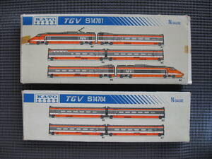 Ｎゲージ　TGV S14701（６両セット）＋TGV S14704（４両セット）　kato関水金属　当時品新古品