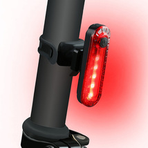 自転車 LED テールライト セーフティーライト リアライト USB電池式 コンパクト 軽量 防水 工具不要で取り付け　自転車テールライト_画像5