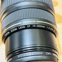 【APS 6541】 1円～ CANON キヤノン ZOOM LENS EF 75-300mm 1:4-5.6 IS ULTRASONIC IMAGE STABILIZER 動作未確認 レンズ 現状品_画像7