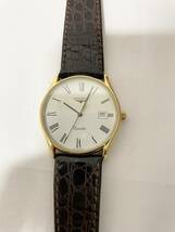 【AS 18966】1円スタート LONGINES ロンジン グランドクラシック 7431 時計 クオーツ 不動品 白文字盤 経年劣化 ケース付 ジャンク 現状品_画像2