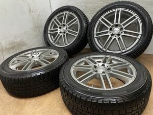 送料無料！溝たっぷり！ユーロテック 18インチ 7.5J +44 PCD112 5H ダンロップ 235/50R18 ベンツ GLAクラス X156 アウディ A7 4本セット