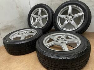 送料無料！VIOLENTO 17インチ 7J +48 PCD114.3 ダンロップ 215/60R17 レクサス UX エスティマ C-HR エルグランド オデッセイ MPV CX-30