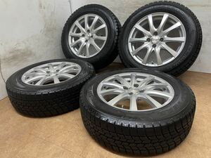 送料無料！美品！バリ溝！Weds ravrion RS01 16インチ 6J +42 PCD100 4H グッドイヤー アイスナビ 195/65R16 ライズ ロッキー 4本セット