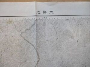 ce1052　5万分1地図　大鳥池　山形県　新潟県　昭和8年　大日本帝国陸地測量部
