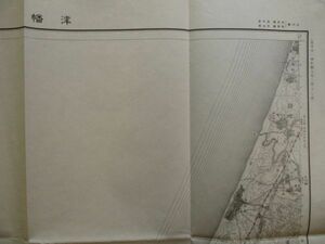 ce1005　5万分1地図　津幡　石川県　昭和8年　大日本帝国陸地測量部