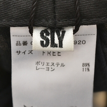 □441104 未使用品 SLY スライ ◯千鳥格子キャップ サイズF レディース ブラック ホワイト_画像4