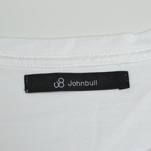 ●486161 Johnbull ジョンブル ●ロゴ刺繍Tシャツ 半袖 トップス サイズLL メンズ ホワイト_画像4
