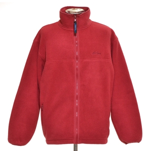 ●491372 L.L.Bean エルエルビーン ●フリースジャケット 80s-90s USA製 ヴィンテージ メンズ レッド