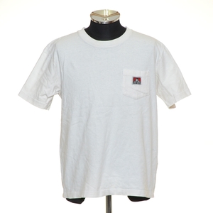 〇489186 BEN DAVIS ベンデイビス ◯ポケットTシャツ ホワイト 半袖 トップス サイズM メンズ