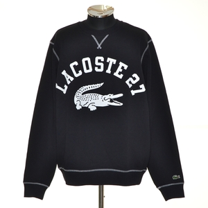 ●490883 定価18700円 未使用品 LACOSTE ラコステ ●スウェットシャツ カレッジロゴプリントクルーネック SH0062L サイズUS L メンズ