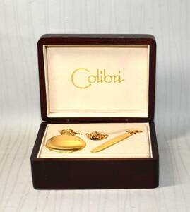 88◆初荷です ◆Colibri 懐中時計 ナイフ付 コリブリハンターケース オリジナルBOX入