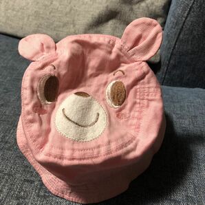 ピンクくまさん　ベビー帽子　48cm