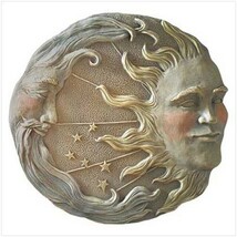 天体のサン＆ムーン&スター（太陽と月と星）壁装飾彫像 彫刻/ 壁装飾アクセント 天体カフェ 天文台 科学館 記念品 プレゼント（輸入品_画像1