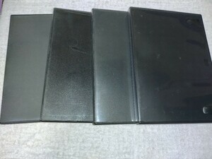 DVDトールケース　１枚収納　黒　4個セット