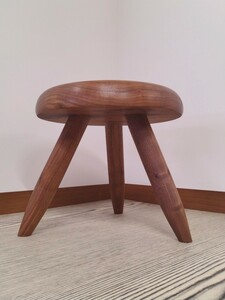 furniture-worker-craftman stool！！　ウォールナット無垢ヴァーサタイルスツール!!未使用品！！