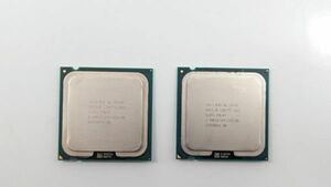 【1円出品】CPU 2個セット Intel Core2Duo E8400 3GHz SLB9J Windows PC ノートパソコン デスクトップパソコン パソコン メモリ 中古