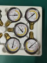 未使用品　NISSHIN 日新計器 圧力計　測定器　PRESSURE GAUGE 計10個　まとめ（80s）_画像3