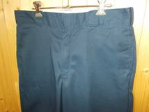 e785◆Dickies 874 オリジナルフィット チノパン◆w34 ネイビー メキシコ製 海外輸入 ディッキーズ874 チノパン 古着屋 履いた感じ少なめ5K_画像2