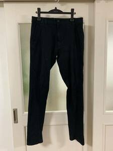 Devoa Slim Pants Cotton Size2 BLACK デヴォア