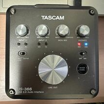 TASCAM US-366 Windows10/11 mac対応192Khzオーディオインターフェース_画像1