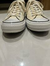 粗未使用品 CONVERSE CHUCK TAYLOR 70 OX White US10 28.5cm 藤原ヒロシ fragment design コンバース uniform experiment SEQUEL_画像5