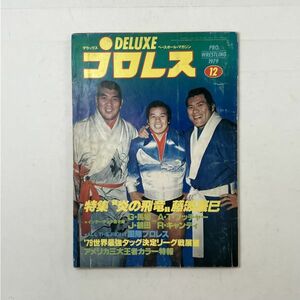 デラックスプロレス 1979/12 特集炎の飛竜 藤波辰巳 馬場vsA・T ブッチャー 鶴田vsR・キャンディ　４にy