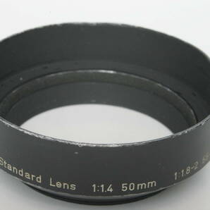 メタル スタンダードレンズ 1:1.4 50ｍｍ 1:1.8 -2 55mm用  49ｍｍ ねじ込み式 中古ジャンク扱い品 の画像5