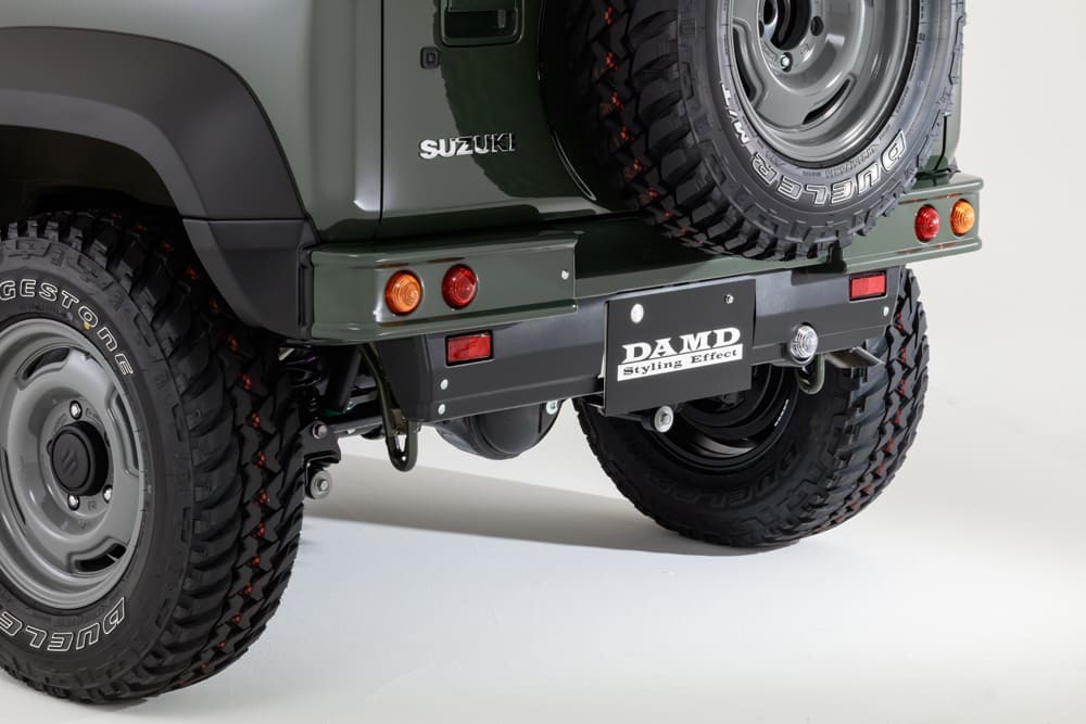 ダムド ジムニー シエラ JB74 リアバンパー+エクステンション? 未塗装 DAMD the ROOTS