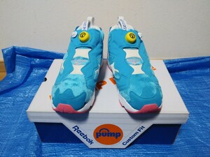 リーボック スニーカー 　　　　　 インスタポンプフューリー　26.5cm 【 PACKER SHOES X ATMOS DORAEMON FAROUT BLUE WHITEINSTINCT 】