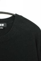 K929　ユニクロ　カシミヤ100　UNIQLO　メンズ　カシミヤニットセーター　カシミヤセーター　サイズM　ブラック_画像2