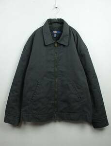 K945　00S　Dickies　ディッキーズ　ワークジャケット　中綿ジャケット　ブルゾン　ツイル　グレー　サイズL-RG