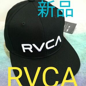 【新品 RVCA（ルーカ）】立体刺繍ロゴ ツイルスナップバックキャップ TWILL SNAPBACK CAP