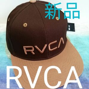 【新品 RVCA（ルーカ）】立体刺繍ロゴ ツイルスナップバックキャップ TWILL SNAPBACK CAP