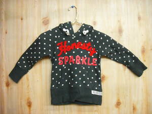 [ translation equipped ] JUNK STDRE long sleeve Parker polka dot girl size 100 100cm