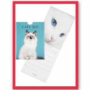 【猫好きさんへぜひ！】2023年スモールカレンダー　CATS カレンダー