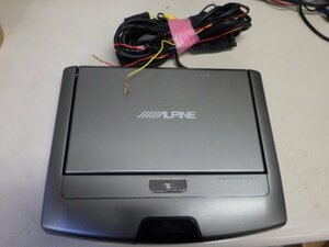 【B】動作OK ALPINE アルパイン フリップダウンモニター リアモニター 後席モニター 10.1インチ WSVGA リアビジョン RSA10S-L-S