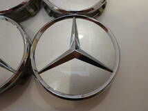 メルセデスベンツ純正ホイール センターキャップ 4個 シルバー 75mm 220 400 01 25 Mercedes-Benz_画像2