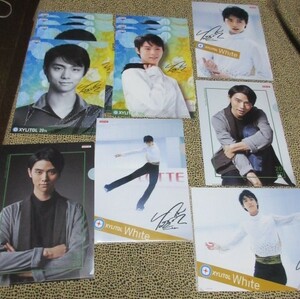  Lotte clear file Hanyu Yuzuru 12 sheets Dub li equipped XYLITOL chewing gum xylitol 