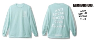 NEIGHBORHOOD (ネイバーフッド) ×ANTI SOCIAL CLUB ASSC.TURBO/C-TEE.LSアンチソーシャルクラブ長袖Tシャツ ブルー 181GEASN-LTM01S wtaps