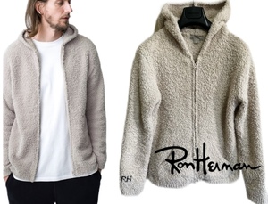 定価31,900円 BAREFOOT DREAMS for Ron Herman ロンハーマン RH Logo Cozychic Zip Hoodie フリースフーディ