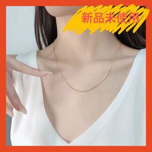 【大人気】シルバー999純銀ネックレスチェーンゴールドシンプルアクセサリー